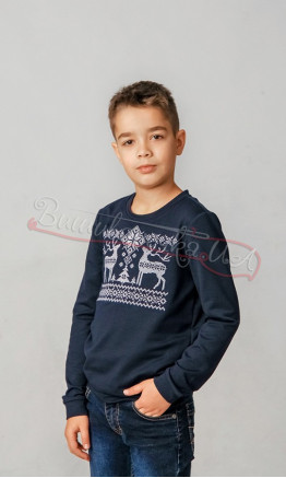 Cardigan with embroidered reindeer 6312