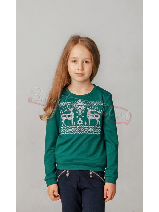 Christmas cardigan for a girl 6311 size 110