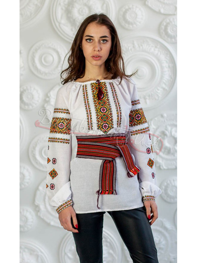 Women's vyshyvanka with bright pattern 9999