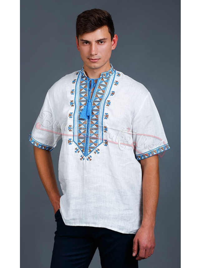 Men's vyshyvanka shirt in linen 3812