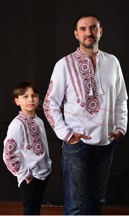 Вишитий набір для батька і сина 7910