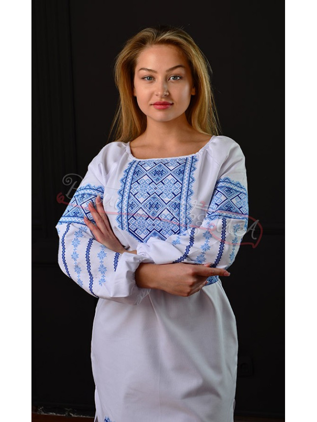 Women's dress with geometric ornament 414-3 size 50