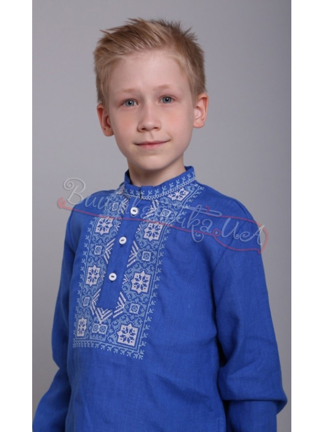 Вишиванка для хлопчика з льону 4432