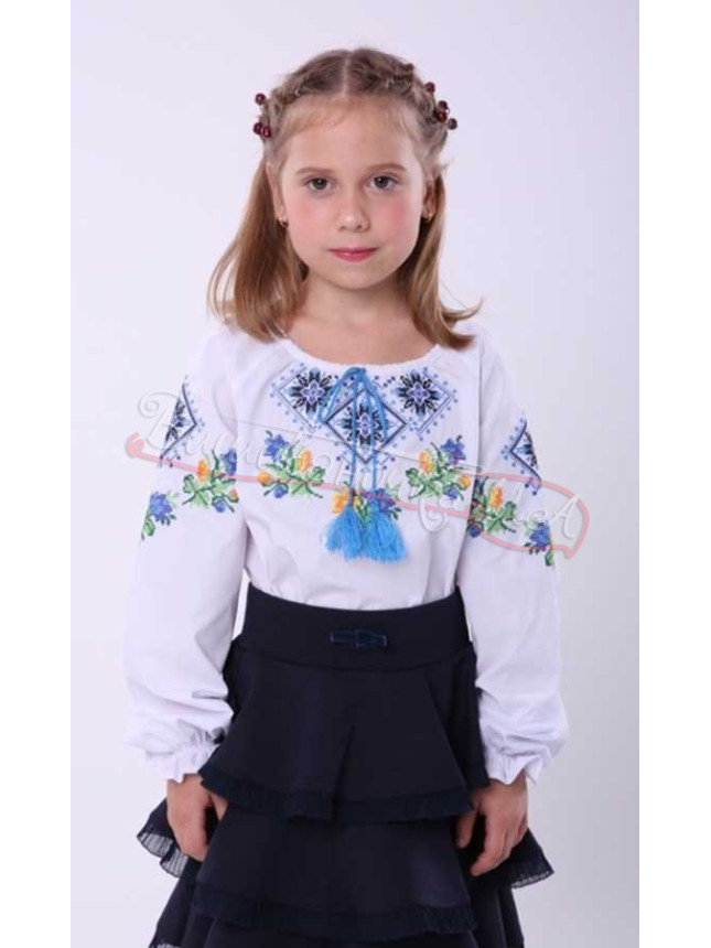 Shirt for a girl with embroidery 4339 size 110