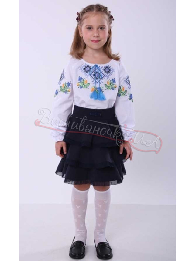 Shirt for a girl with embroidery 4339 size 110