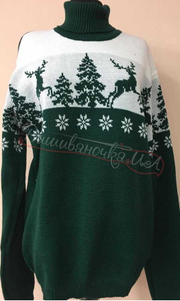 Christmas women's knitted cardigan 0027