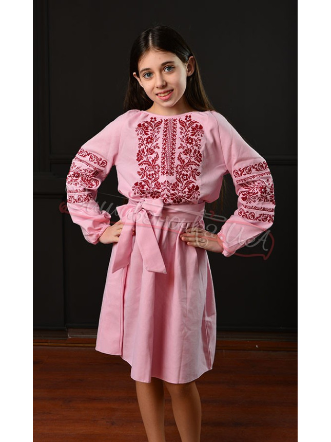 Children's dress in soft pink 9920