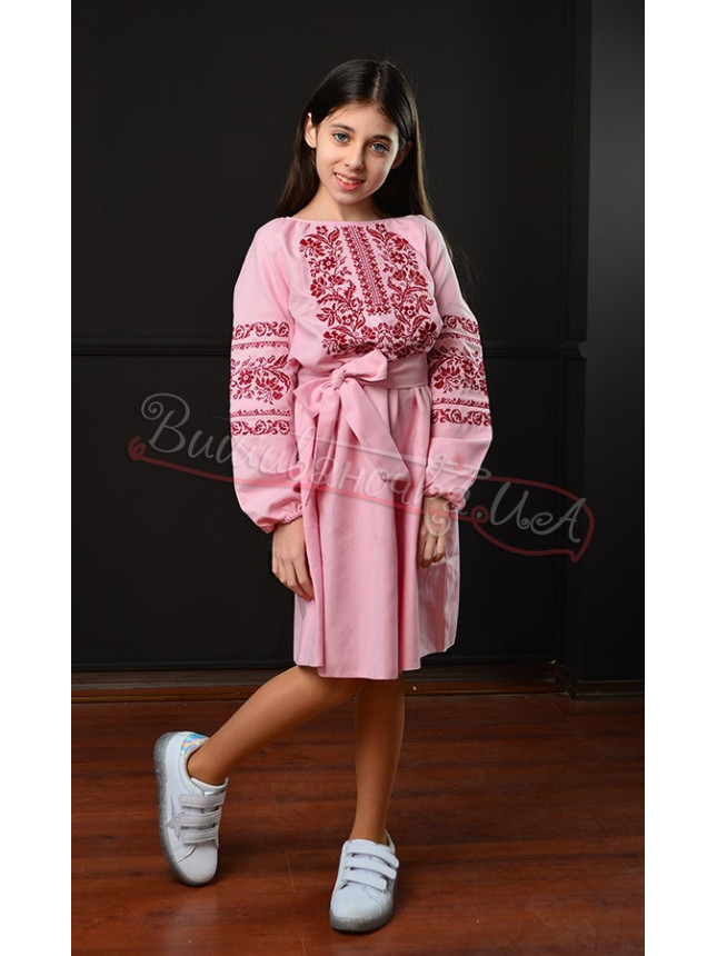 Children's dress in soft pink 9920