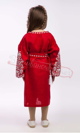 Платье с вышивкой для девочки 4525