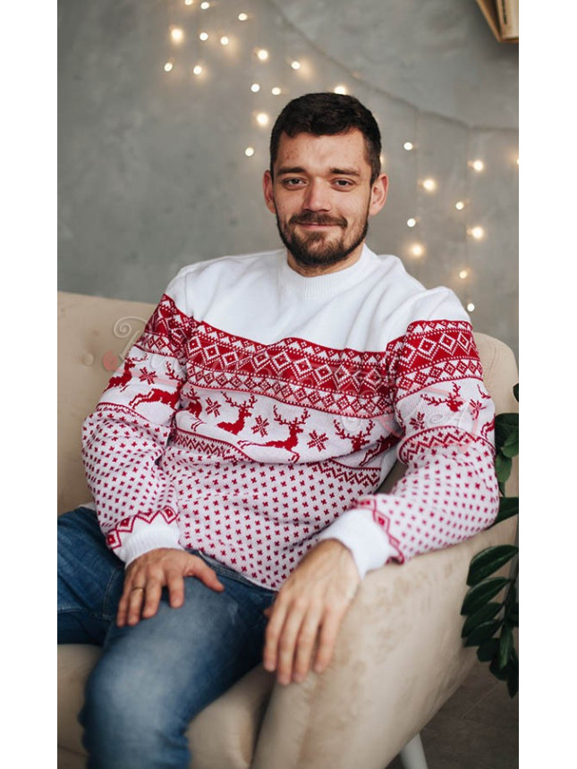 Men's jumper with reindeer 2094 size XXL