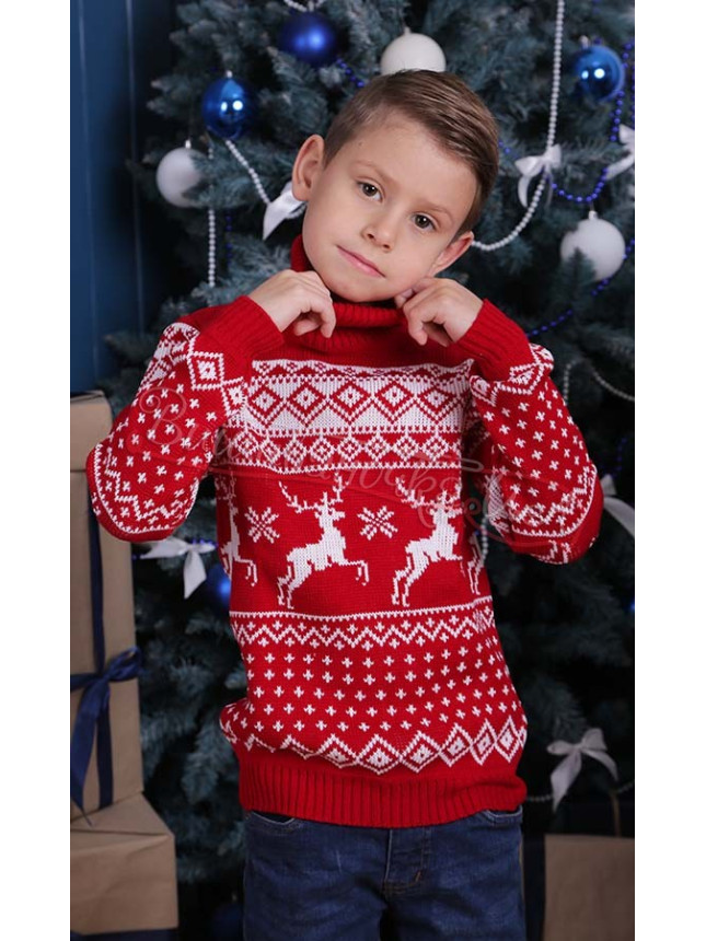 Children's Christmas polo neck 20195 size 122