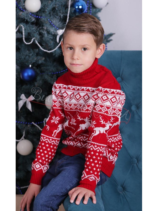 Children's Christmas polo neck 20195 size 122