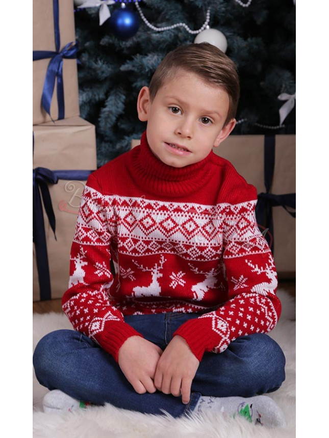 Children's Christmas polo neck 20195 size 122