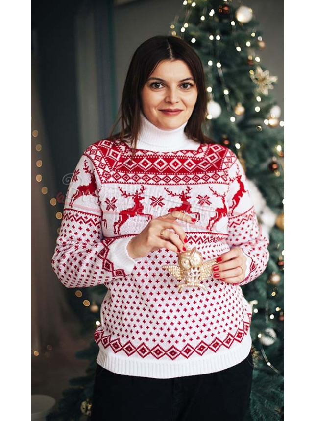 Warm Christmas jumper with reindeer 2083 size 42