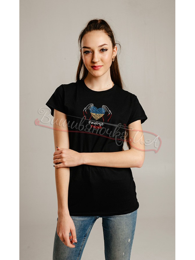 Women's T-shirt with an inscription 3010