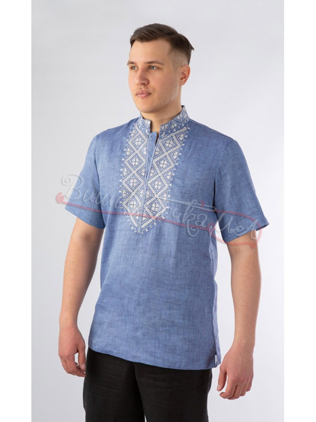 Men's vyshyvanka shirt, linen СМ 026