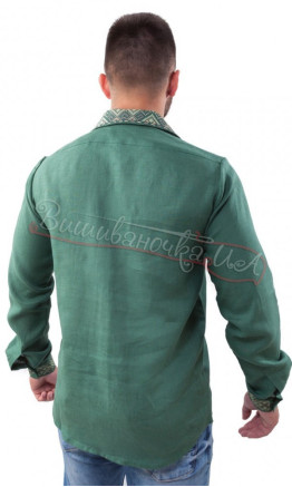 Bright men's vyshyvanka, linen SM 027