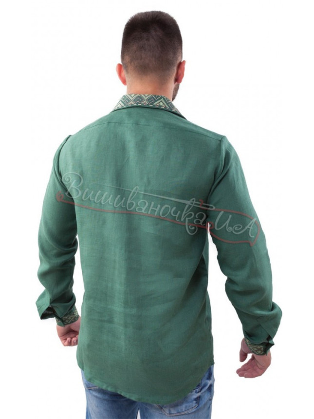 Bright men's vyshyvanka, linen SM 027