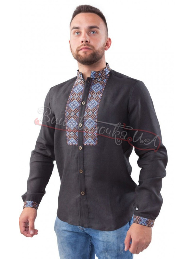 Men's vyshyvanka with buttons SM 029