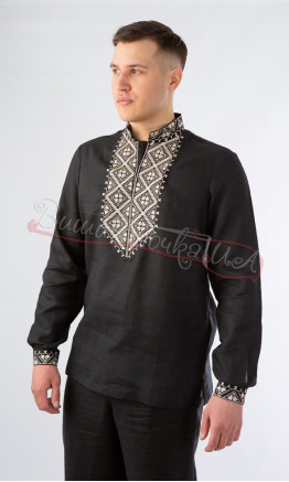 Linen men's vyshyvanka SM 025