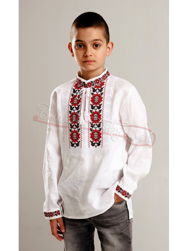 Shirt with floral pattern 733-2 size 110