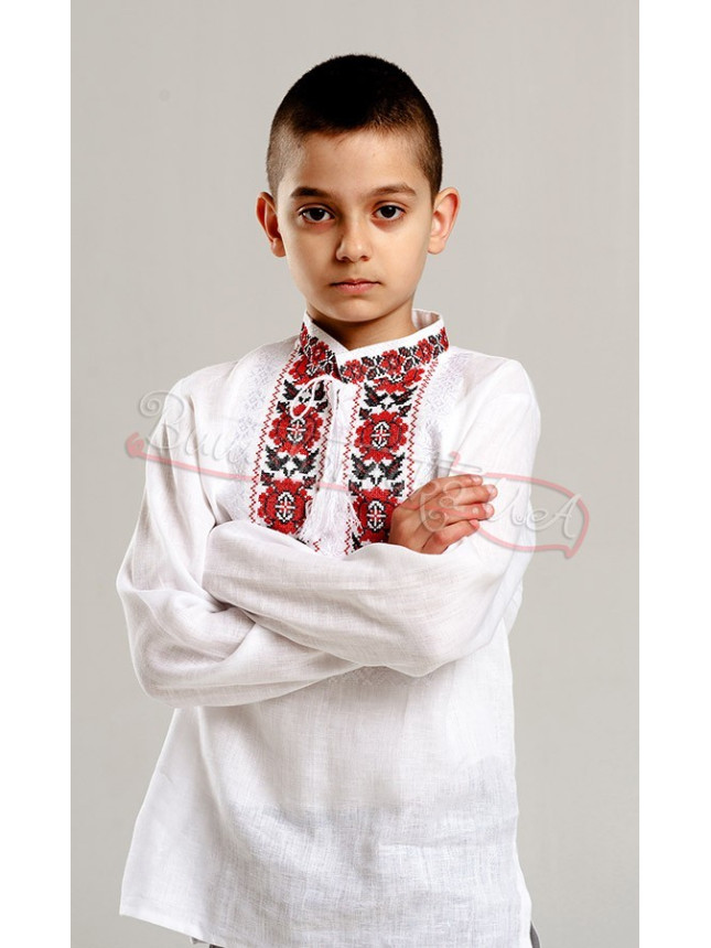 Shirt with floral pattern 733-2 size 110
