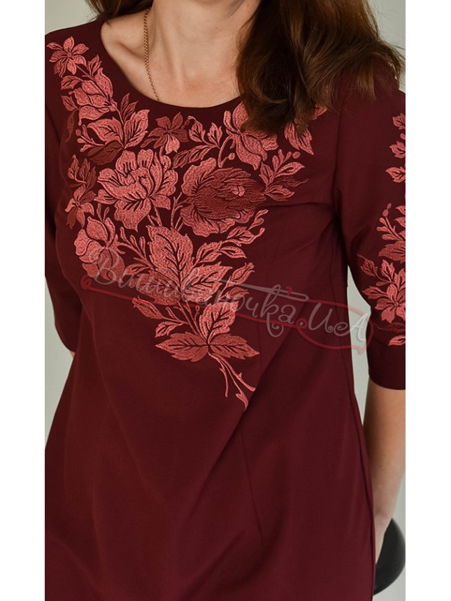 Women's dress with embroidery 4574 size 52