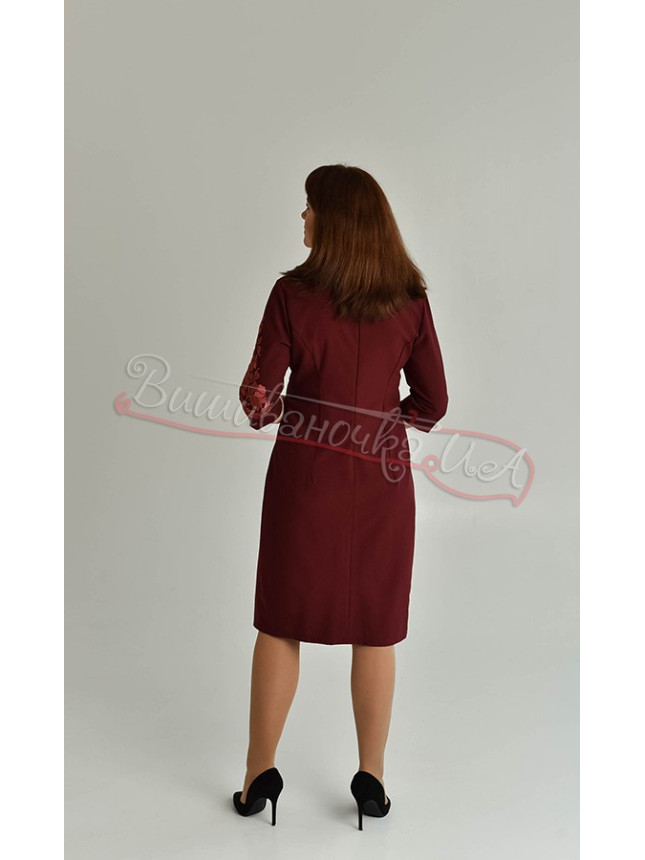 Women's dress with embroidery 4574 size 52
