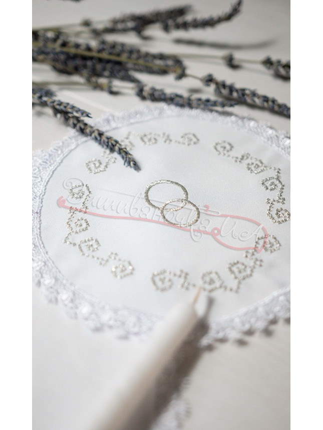 Set wedding, silver embroidery СХ-01