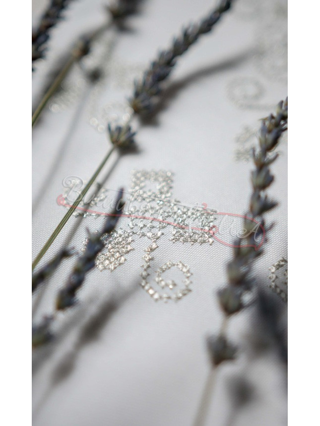 Set wedding, silver embroidery СХ-01
