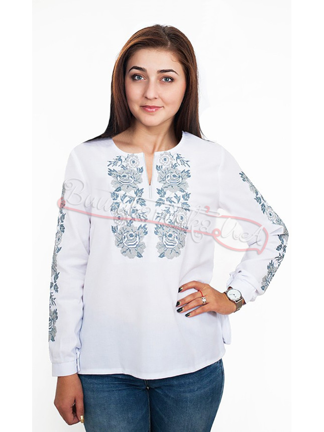 Women's vyshyvanka with roses 522-1 size 54