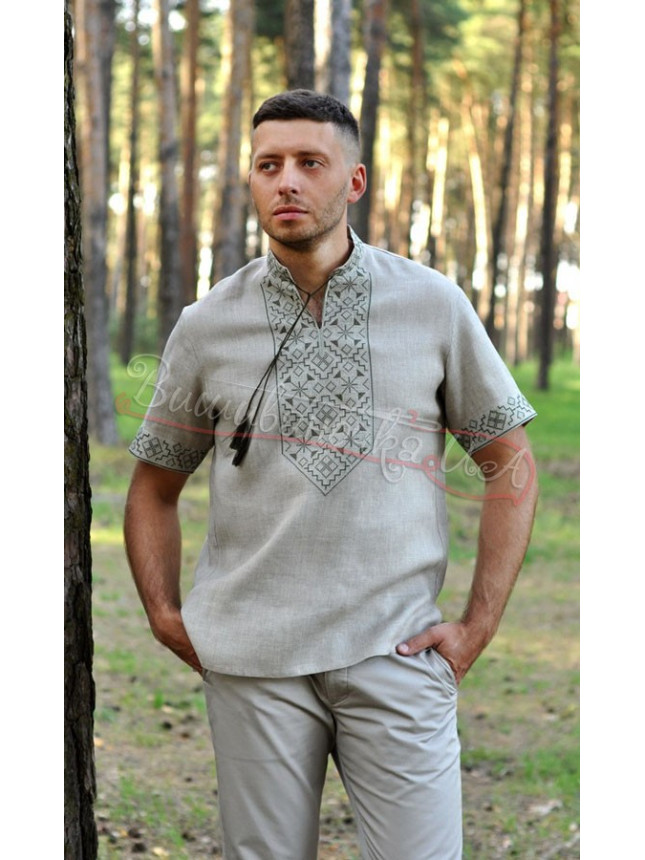 Vyshyvanka in natural linen М16К