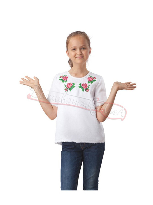 Children's blouse in linen BG 021 size 128