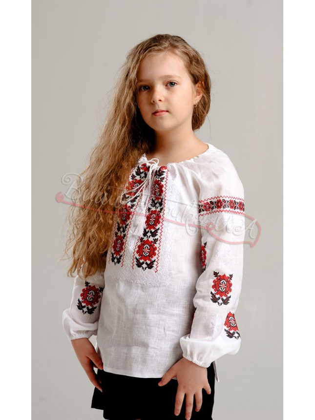 Vyshyvanka for a girl with roses 933-2 size 152