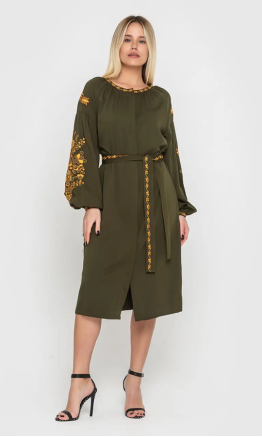 Dress in khaki 1510