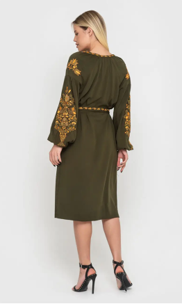 Dress in khaki 1510