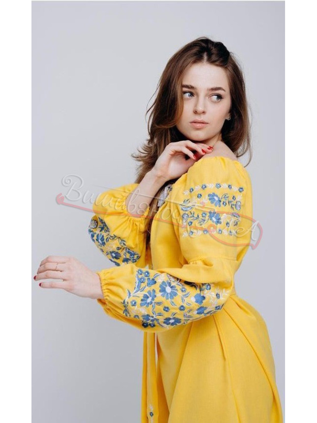 Women's dress in yellow 1423