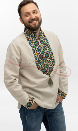 Embroidered men's shirt Ч 7504