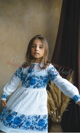 Children's dress knitted 5841