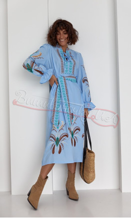 Vyshyvanka dress in ethnic style 0120