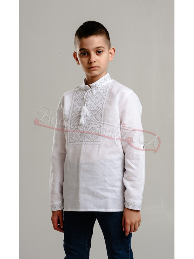 Vyshyvanka for a boy in linen 741-2+