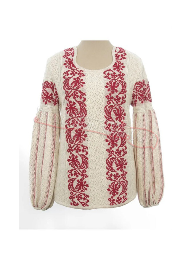 Women's knitted vyshyvanka 5377 size 50