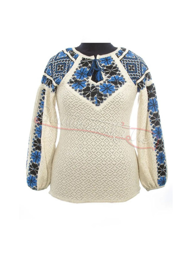 Women's knitted blouse, linen 5388 size 54