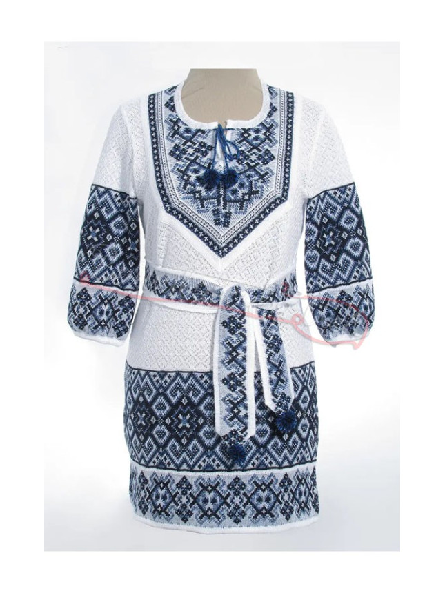 Women's knitted dress, cotton 5533 size 50