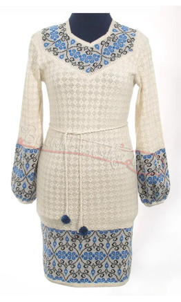Dress knitted in linen 5505