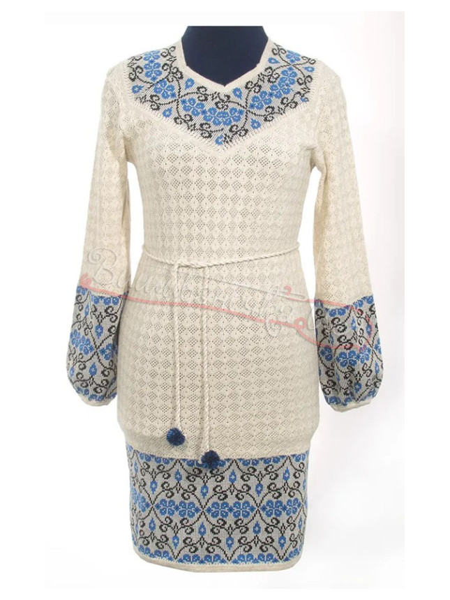 Dress knitted in linen 5505