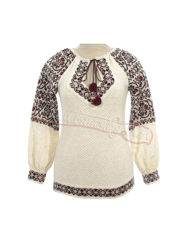 Women's knitted blouse, linen 5365 size 50