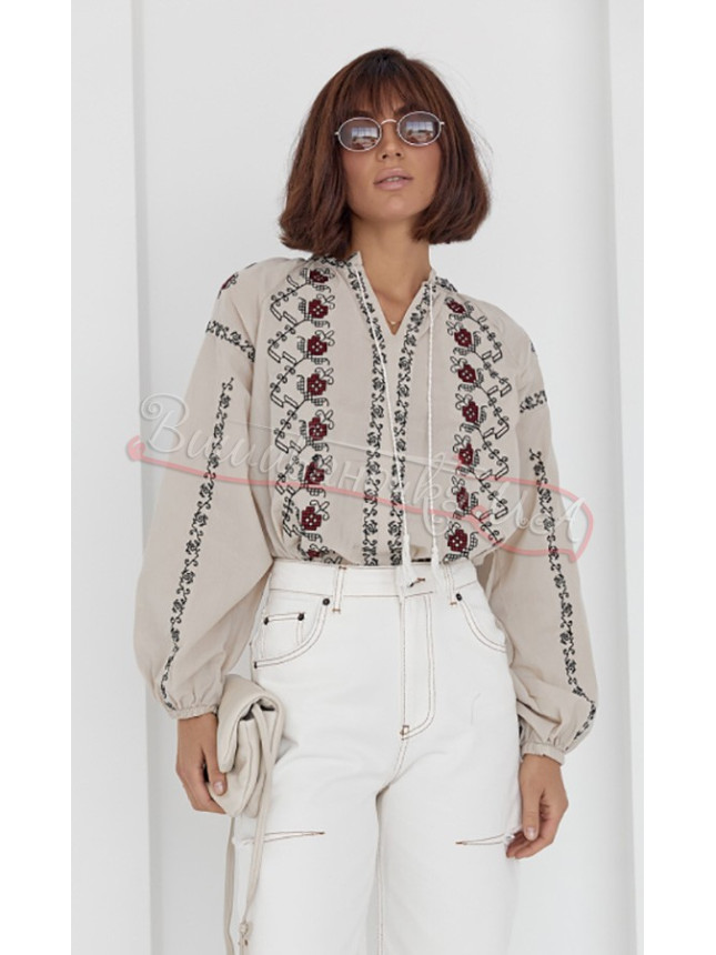 Women's embroidered blouse 5509
