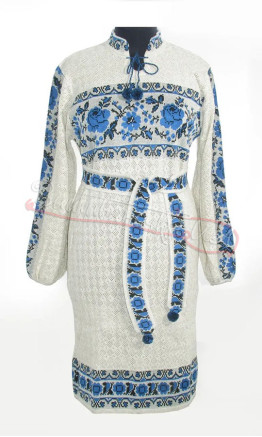 Dress knitted with an ornament 5523