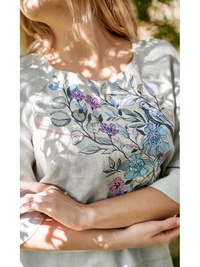 Women's embroidered blouse cuckoo 4564 size 42